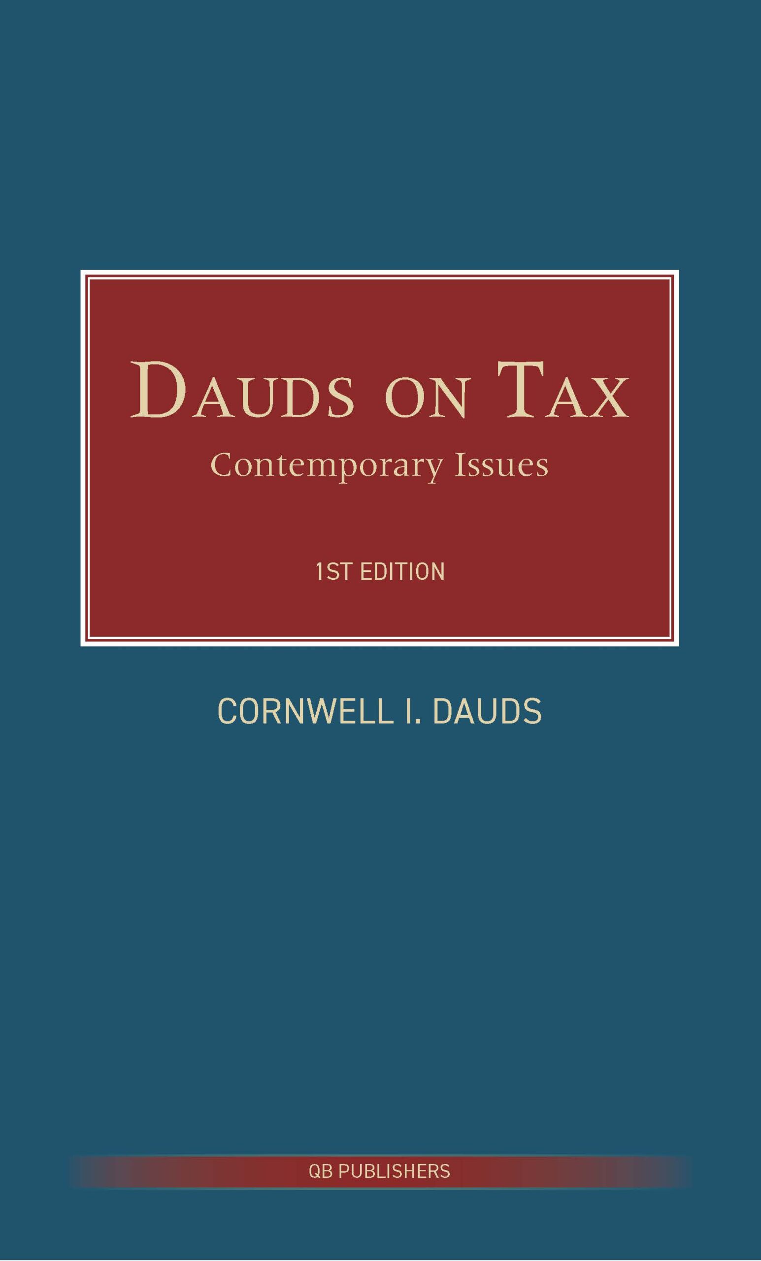 Cover page for tax advisory Dauds Advisory tax policy and strategy publication